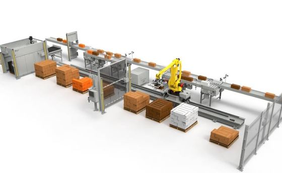 أوتوماتيكي الروبوتات Palletizer و Depalletizer لحقائب الكرتون الأفلام التعبئة